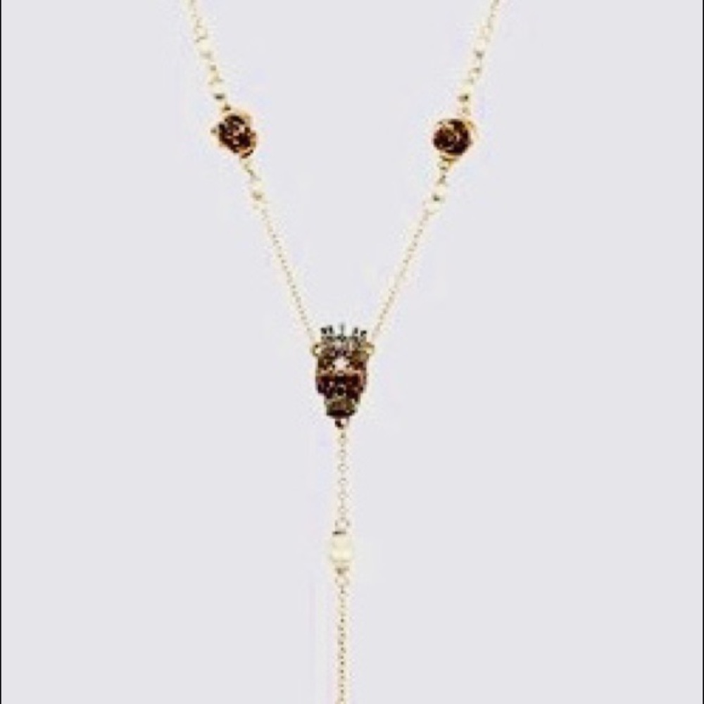 🖤BETSEY JOHNSON “ROCKIN ROSES” ROSARY NECKLACE❤️ - Picture 5 of 5